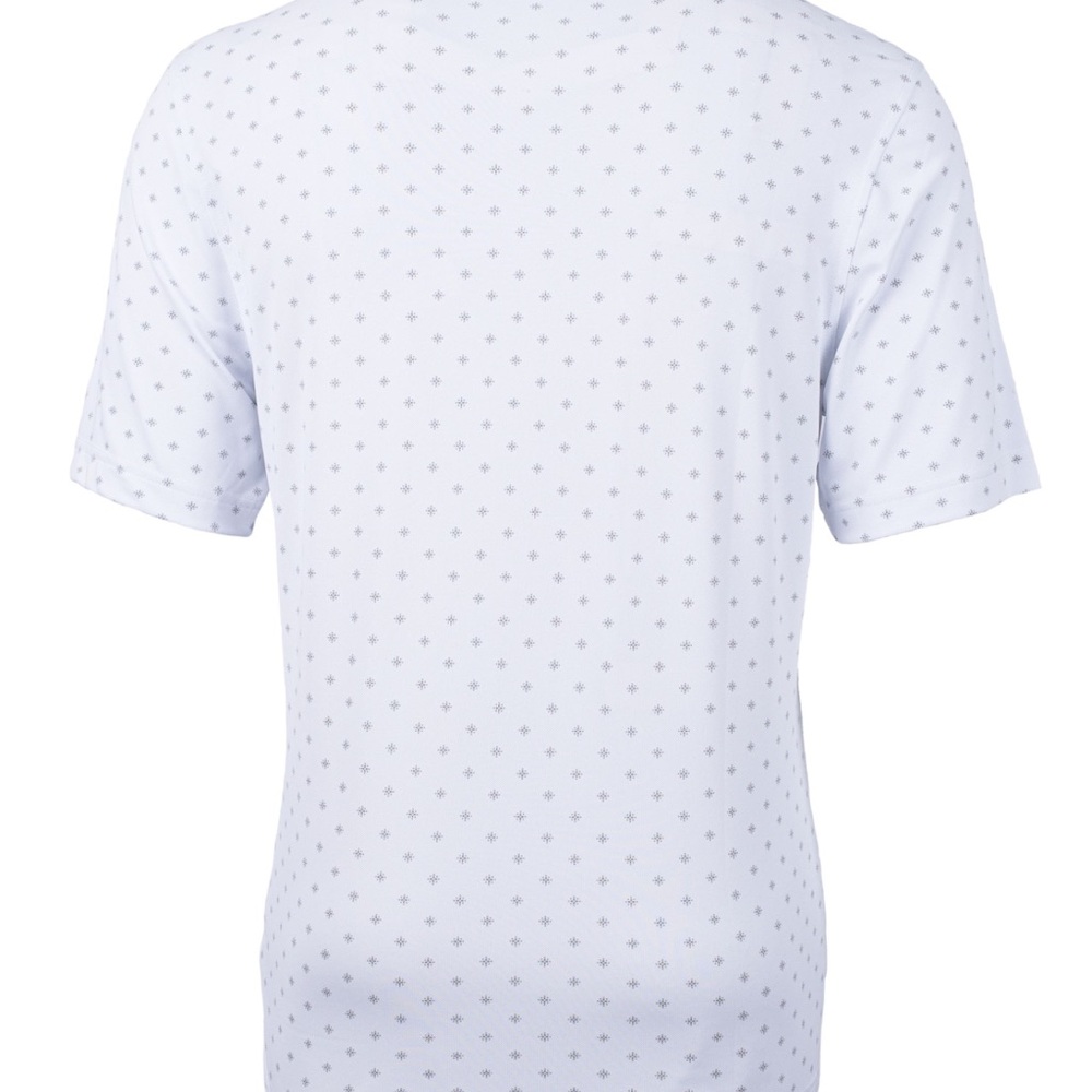 Cutter & Buck Virtue Eco Pique Tile Print Recycled Mens Polo - Picture 3 of 7